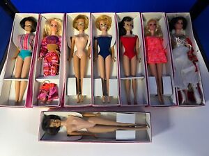 Lot Of 8 Barbie Dolls 60s 70s 1965 1060 1962 1963 1964 1965 1971 1972 Bendable
