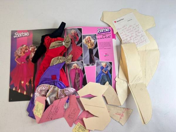 Rare 1985 Barbie Oscar De La Renta Mockup Collection Mattel Prototype Vintage