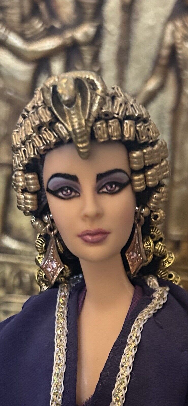 Elizabeth Taylor Cleopatra, 12” OOAK Barbie Repaint