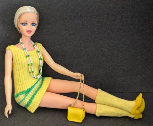 Vtg 1960s #1185 Twiggy TNT Barbie Doll in HTF Complete #1725 Twiggy-Dos Outfit