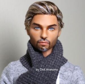 1/6 SCALE CUSTOM OOAK BARBIE KEN DOLL REPAINT ART AA ANATOMICALLY CORRECT HOMMES