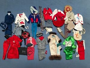 Vintage 1960 Barbie Outfits * Huge Lot of 21 plus! * + Accessories & Cases! VGC!