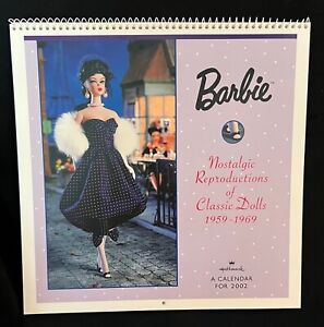 Rare! 2002 Lot of Barbie Calendar & Matching Doll Collection 12 Dolls - NRFB