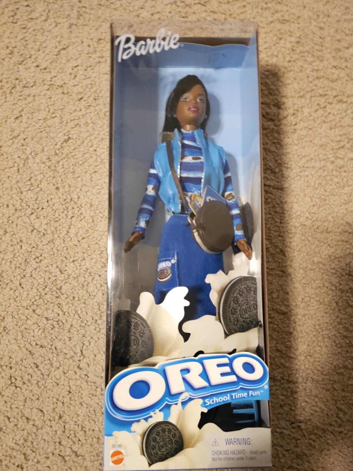 OREO Barbie School Time Fun Doll 2001 Mattel #55194 Unopened