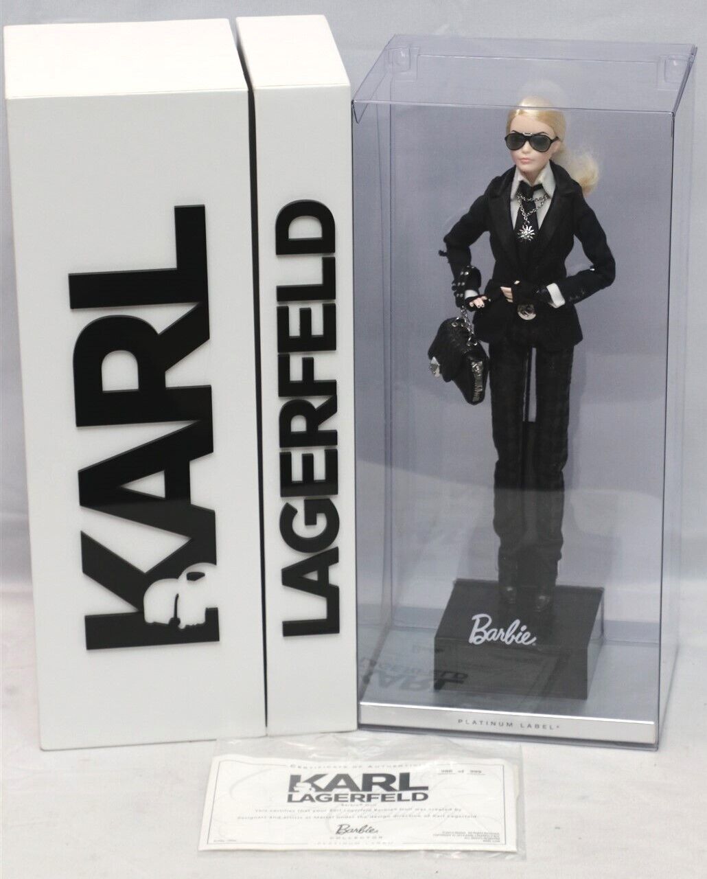 KARL LAGERFELD BARBIE DOLL 2014 PLATINUM LABEL #980/999 MATTEL BCP92 NRFB