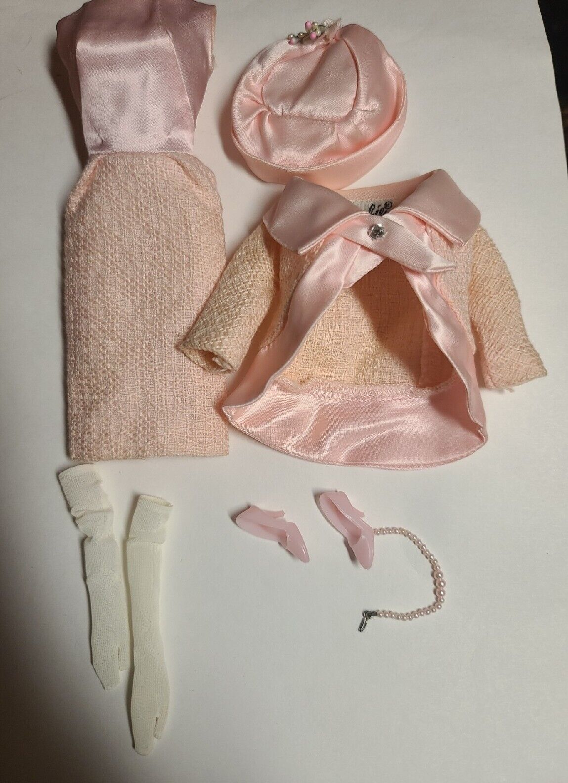 Vintage Barbie 1656 Original Fashion Luncheon Outfit COMPLETE BEAUTIFUL!