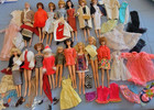 16 Vintage Barbie FRIENDS LOT American Girl Bubblecut Ponytail Accessories