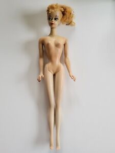 Original Antique Vintage #2 Ponytail Barbie Doll 1959 Strawberry Blonde