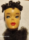 #3 Barbie Head Brunette w/ Factory Braid, Brown Eyeliner Minty PLUS