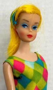Vintage Color Magic Barbie High Color Blonde in Original Swimsuit - OSS NM