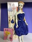 Fabulous #1 Blonde Ponytail Barbie.  TM Box. #1 Fashion Booklet. Repro Stand.
