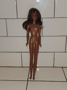 Mattel 1966 Rare Black Francie Twist N Turn Barbie Doll with dark brown hair