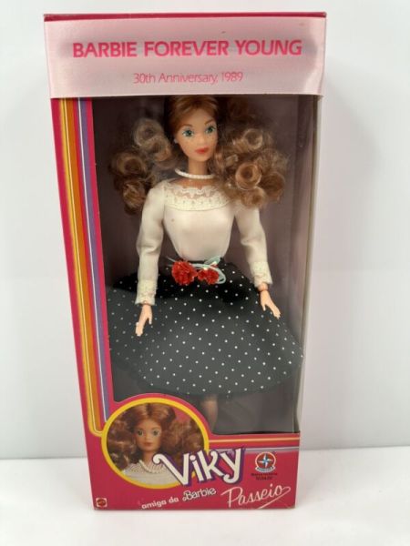Rare Vintage 1989 Barbie Passeio Viky Doll 30th Anniversary Black