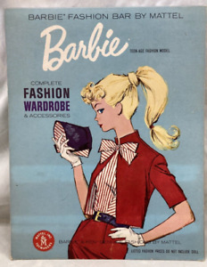 1960's BARBIE KEN DOLL FASHION BAR WARDROBE OUTFITS  11x14 DOUBLE SIDED SIGN