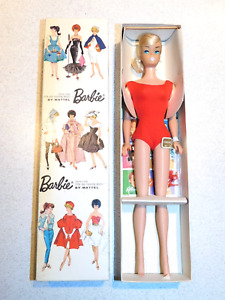 Barbie:  VINTAGE Platinum Blonde SWIRL PONYTAIL BARBIE Doll NRFB/MIB!
