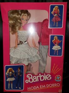 estrela barbie superstar Moda Em Dobro brazil  doll ll rare nrfb