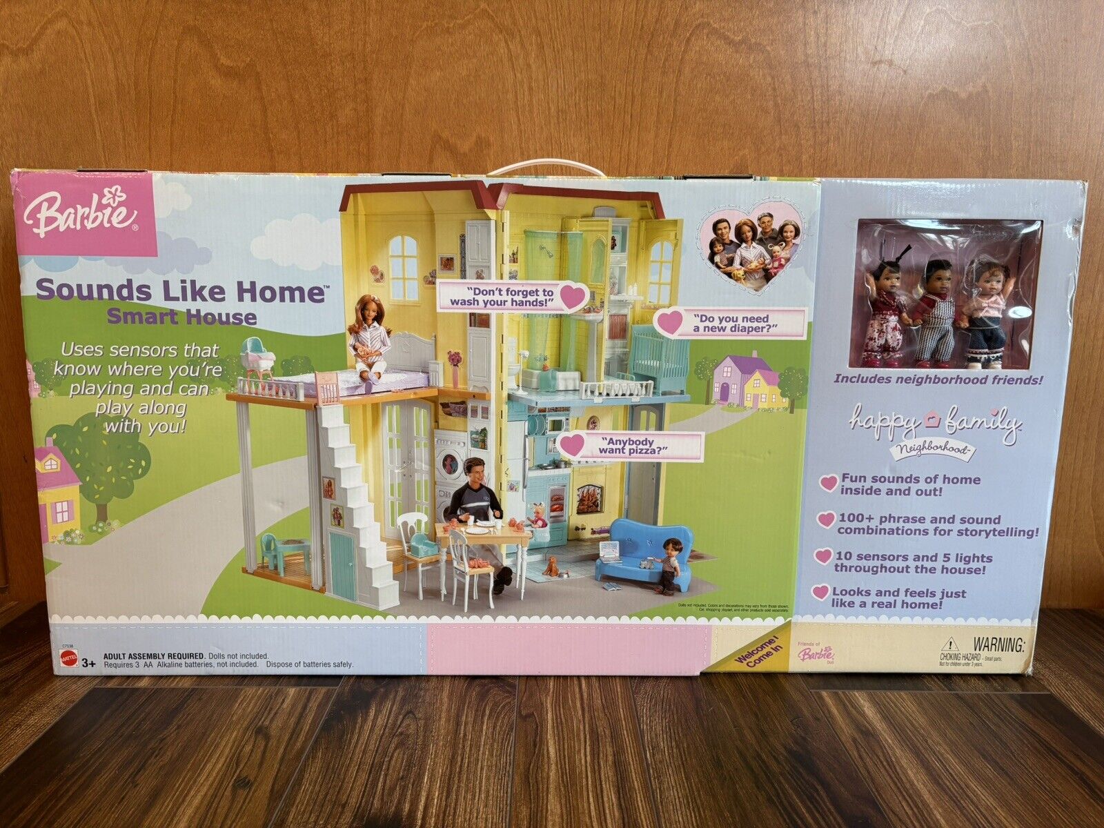 Barbie Happy Family Neighborhood Sounds Like Home Smart House New In Box 2004