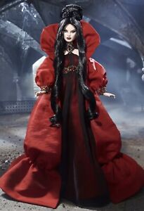 Haunted Beauty Vampire Barbie Doll Red Gown Gold Label Limited Ed. NRFS