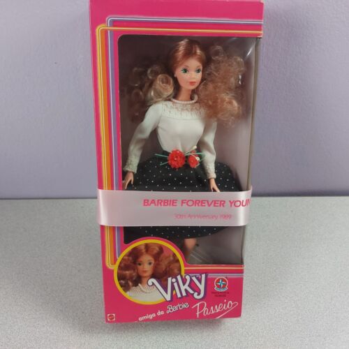 RARE Barbie Viki Forever Young Passeio Amiga 30th Anniv 1989 Orig Box NRFB READ