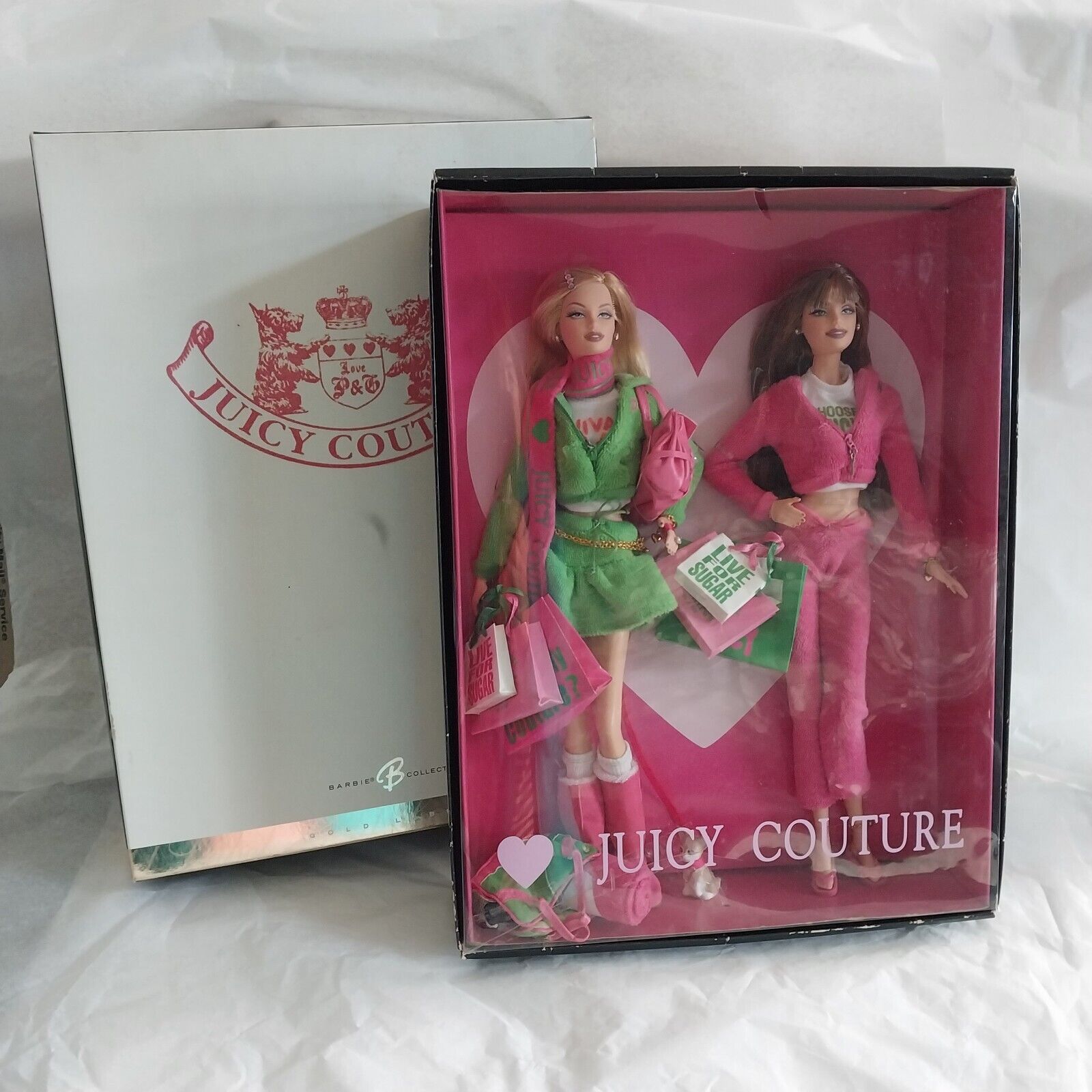 2004 Juicy Couture Barbie Doll Set GOLD Label Barbie Collector Mattel G8079