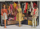 Vintage 1960s Mod Barbies LOT w/Original Clothes Accessories & Case