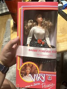 Vintage Viky Barbie Doll Passeio Brazil Estrela NIB 1989 30th Anniversary Rare