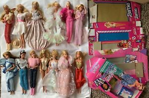 13 VINTAGE 80’s BARBIE DOLLS Chrystal Dream glow Beauty Secrets Crystal Photo