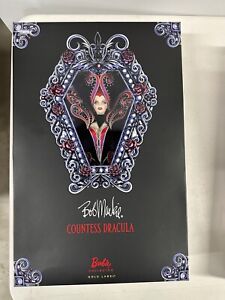 2011 Barbie Bob Mackie Countess Dracula Gold Label V0452 Shipper
