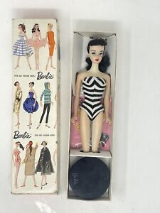 Vintage Gorgeous Barbie #3 Brunette Ponytail 1960
