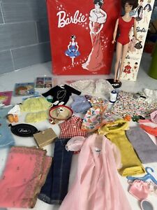 VINTAGE BARBIE Bubble Cut DOLL LOT WITH CASE AND CLOTHING MATTEL 1960'S