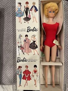 vintage bubblehead barbie blonde NRFB with tags japan #850 mattel 1962