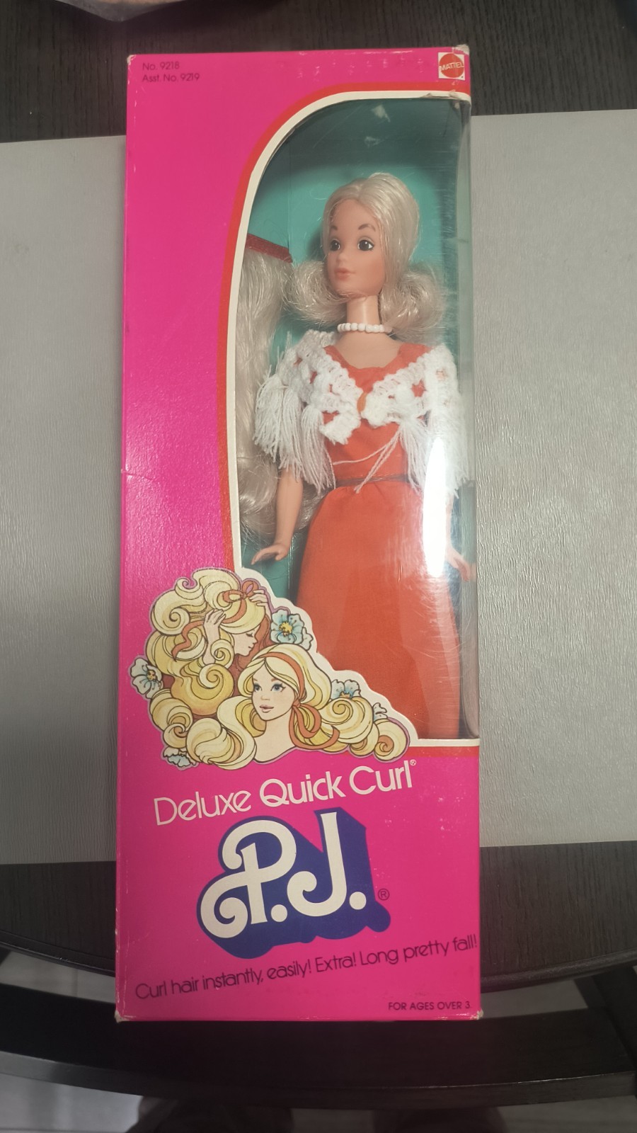 1975 Deluxe quick curl PJ Barbie Friend Doll Mattel 9218 Brand New In Box