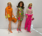 Vintage 1960s Mod Francie Twiggy Casey Doll LOT w/Original Clothes