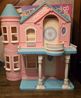 VTG 1995 Barbie Folding Victorian Dream House Elevator Works Original Box READ