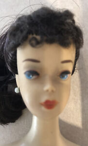 Vintage Barbie #3 1960 Brunette Ponytail Doll.OSS,