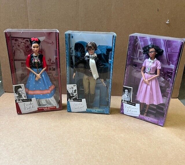 Barbie Signature ALL 3 -  2017 Inspiring  Women Series, Katherine, Frida,Amelia