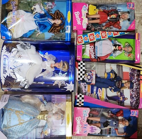 Lot of Twenty-One NIB Barbies + 1 10" Funko Pop Hallmark Disney My Fair Lady