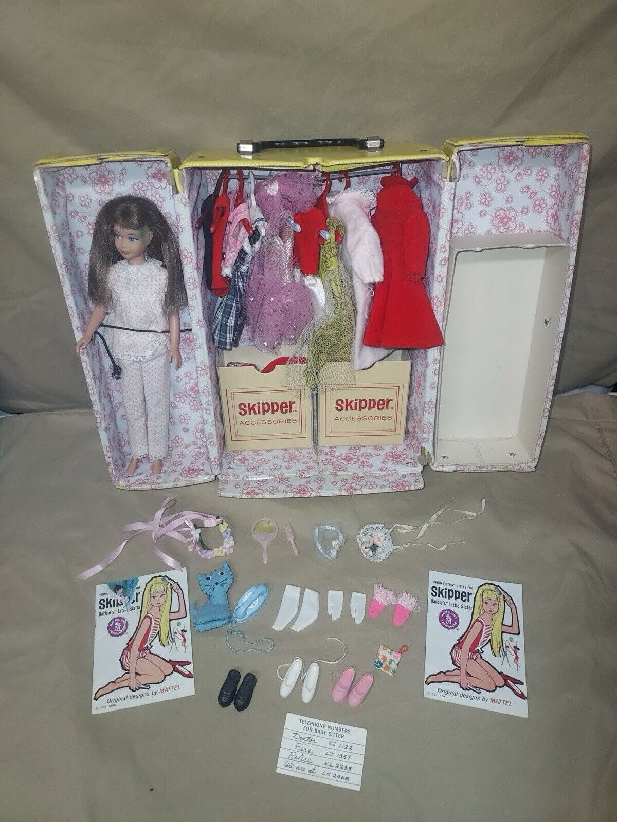Vintage 1960’s 1970's Barbies & Ken Doll Lot With Clothes & Accessories