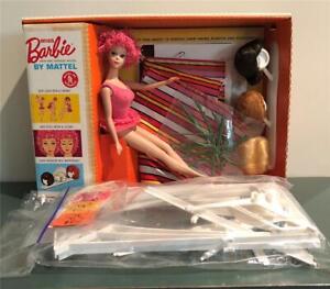 Vintage 1960's Barbie Doll #1060 Swing Wigs Sleep Eyes Legs Bend New &Used Items