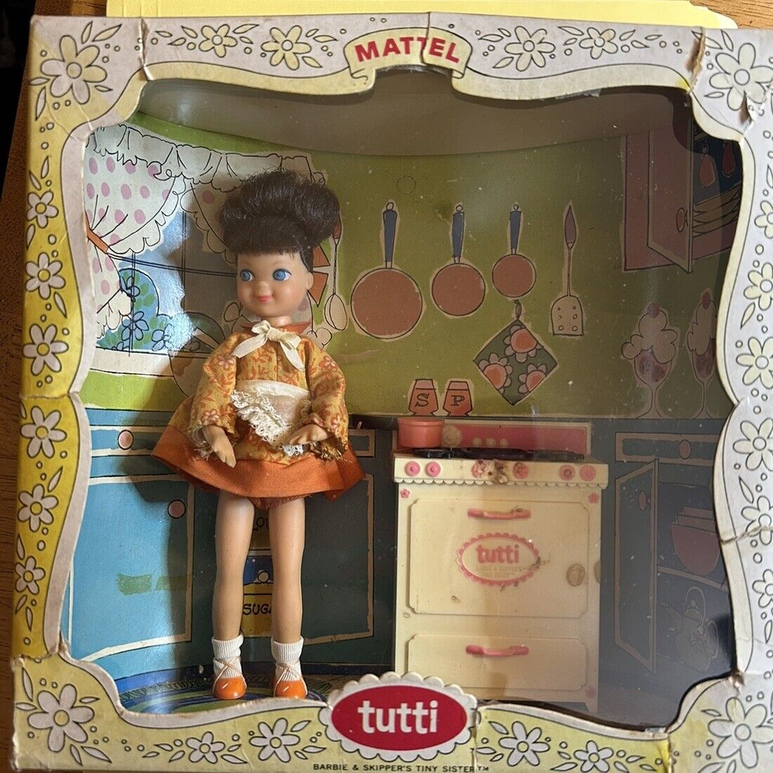Vintage Barbie Little Sister COOKIN’ GOODIES IN WORN BOX NEVER REMOVED
