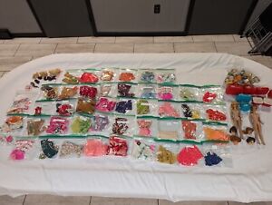 Vintage Lot 1960s Barbie Francie Skipper Ken Dolls Clothes Outfits Accessories