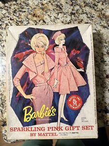 Vintage  Rare 1964 Barbie Sparkling Pink Gift Set Wow conditions original box