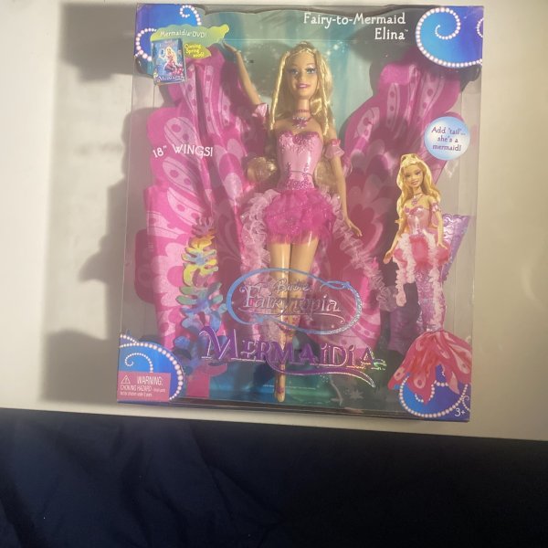 Mattel Barbie Fairytopia Mermaidia FAIRY-to-MERMAID ELINA Doll RARE