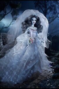 NIB Barbie Haunted Beauty Zombie Bride CHX12 Gold Mattel Doll MINT IN SHIPPER