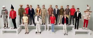 Vintage 1960s Ken & Allan Dolls w/Original Black Tag Clothes &  Accessories LOT
