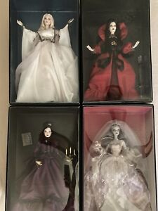 Haunted Beauty By Mattel Full Set!  Ghost, Vampire, Mistress, And Zombie Bride