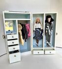Barbie Fashion Model Collection Wardrobe Carrying Case, 2 Barbies + Accessories