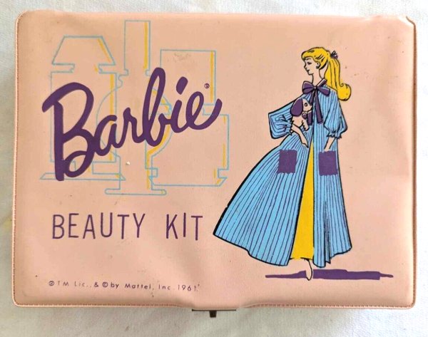 Vintage 1961 NRFB Barbie My Beauty Kit, plus NRFB/MIB Barbie Bath Items