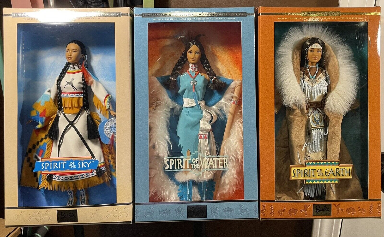 Barbie 2001 Native American Spirit Collection: Spirit of Earth, Sky & Water Set.