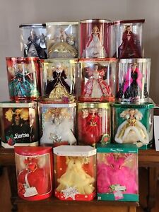 Holiday Barbie Collection New In Box 1988 - 2023 Most Complete on Ebay + extras